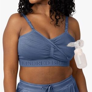 Kindred Bravely Blue Nursing and Pumping Bra